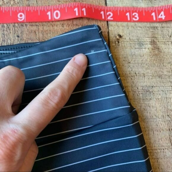 Onzie flow womens black and white striped capri leggings with mesh detail - XS - Picture 5 of 13